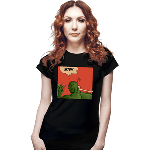 Secret_Shirts Fitted Shirts, Woman / Small / Black Lizard Slap