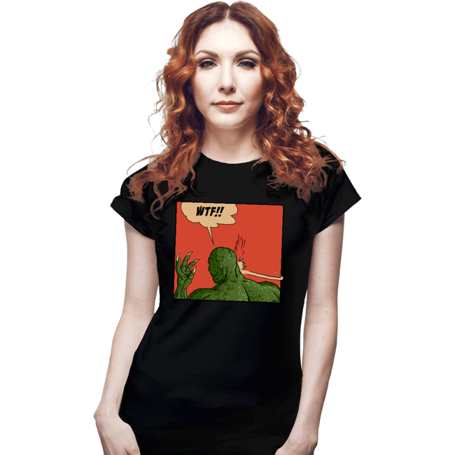 Secret_Shirts Fitted Shirts, Woman / Small / Black Lizard Slap