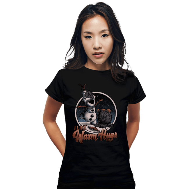 Secret_Shirts Fitted Shirts, Woman / Small / Black Warm Hugs!