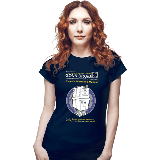 Daily_Deal_Shirts Fitted Shirts, Woman / Small / Navy Gonk Manual