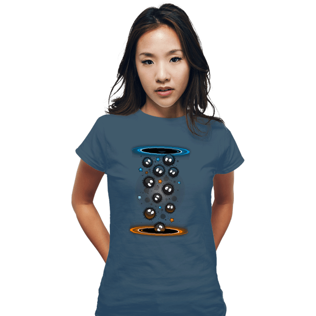 Shirts Fitted Shirts, Woman / Small / Indigo Blue Soot Portals