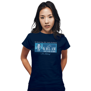 Shirts Fitted Shirts, Woman / Small / Navy Frasier Talk Show