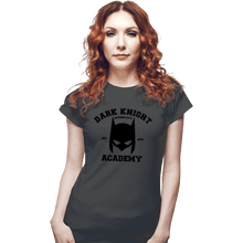 Load image into Gallery viewer, Shirts Fitted Shirts, Woman / Small / Charcoal Dark Knight Academy
