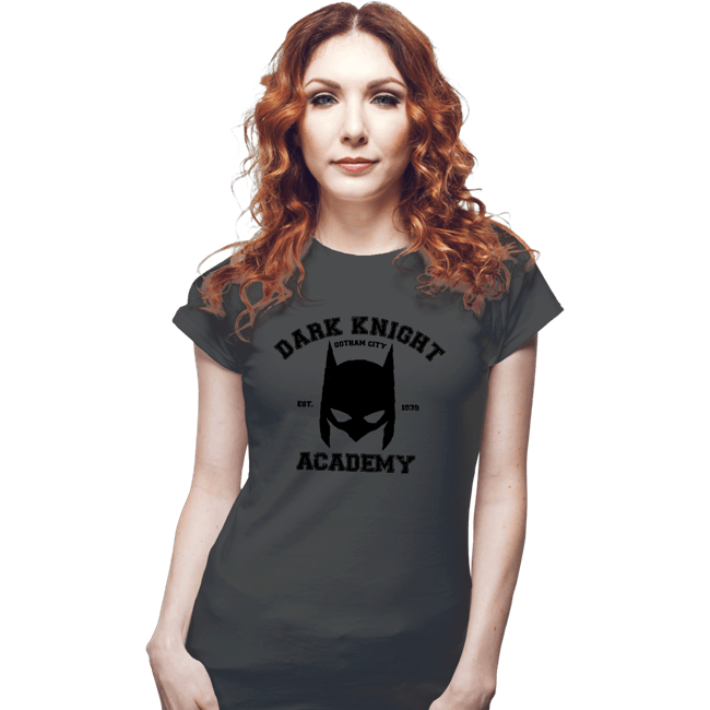 Shirts Fitted Shirts, Woman / Small / Charcoal Dark Knight Academy