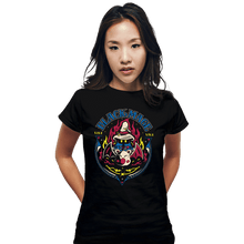 Load image into Gallery viewer, Daily_Deal_Shirts Fitted Shirts, Woman / Small / Black Black Mage Kupo
