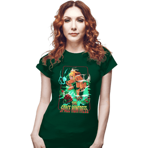 Shirts Fitted Shirts, Woman / Small / Irish Green The Space Huntress