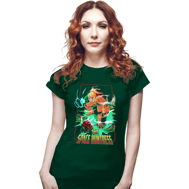 Shirts Fitted Shirts, Woman / Small / Irish Green The Space Huntress