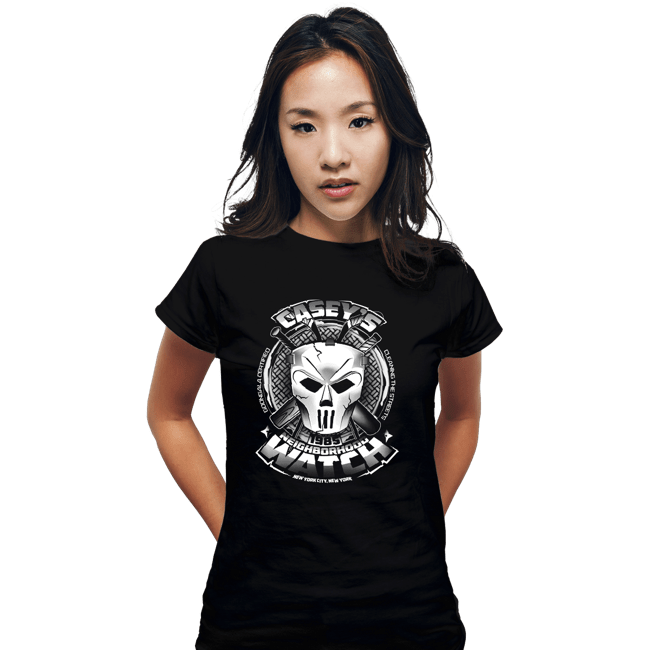 Shirts Fitted Shirts, Woman / Small / Black Neighborhood Watch