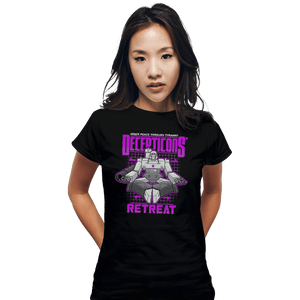 Shirts Fitted Shirts, Woman / Small / Black Decepticons Retreat