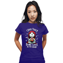 Load image into Gallery viewer, Daily_Deal_Shirts Fitted Shirts, Woman / Small / Violet Some Love In The Wind
