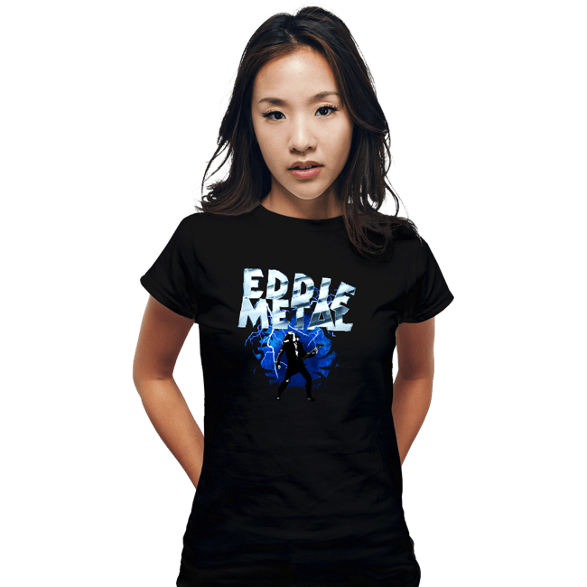 Shirts Fitted Shirts, Woman / Small / Black Eddie Metal