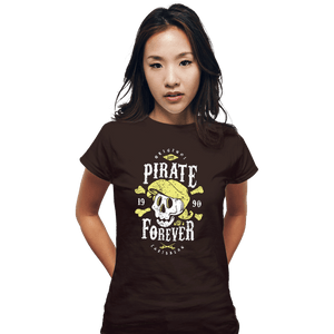Shirts Fitted Shirts, Woman / Small / Black Pirate Forever