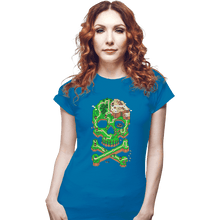 Load image into Gallery viewer, Shirts Fitted Shirts, Woman / Small / Sapphire Jolly Plumber
