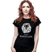Load image into Gallery viewer, Shirts Fitted Shirts, Woman / Small / Black White Lion
