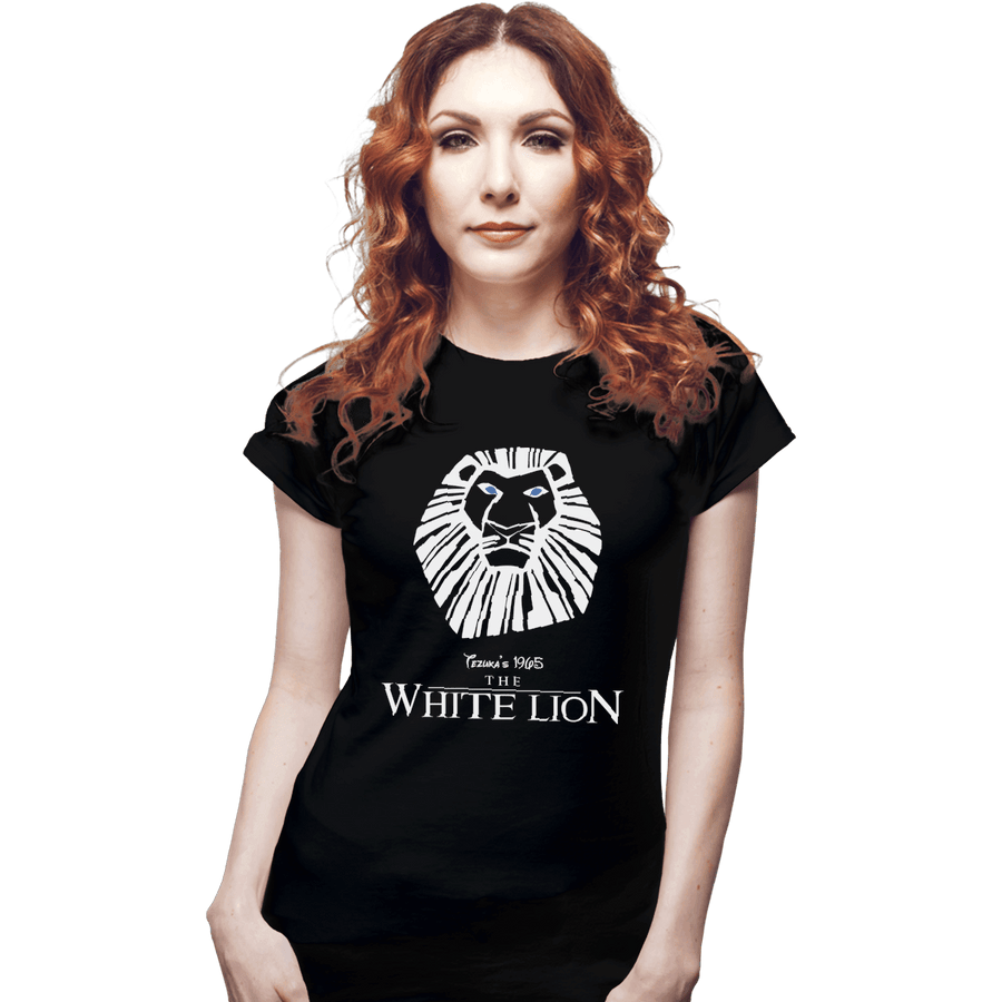 Shirts Fitted Shirts, Woman / Small / Black White Lion