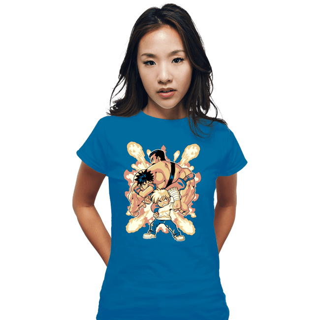 Shirts Fitted Shirts, Woman / Small / Sapphire Final Fight Heroes