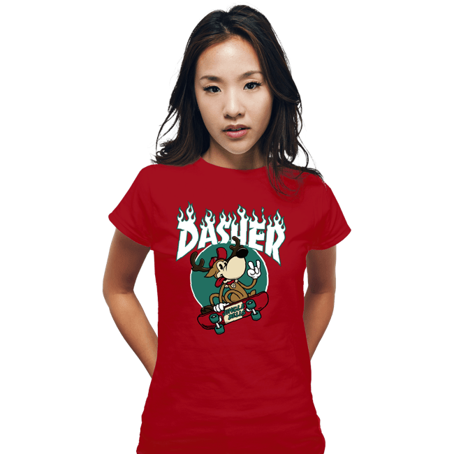 Secret_Shirts Fitted Shirts, Woman / Small / Red Dasher Thrasher