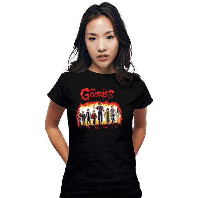 Secret_Shirts Fitted Shirts, Woman / Small / Black Goonies Warriors