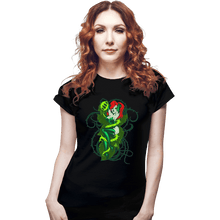 Load image into Gallery viewer, Shirts Fitted Shirts, Woman / Small / Black Poison Ivy
