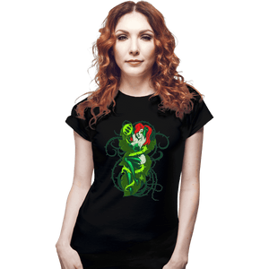 Shirts Fitted Shirts, Woman / Small / Black Poison Ivy