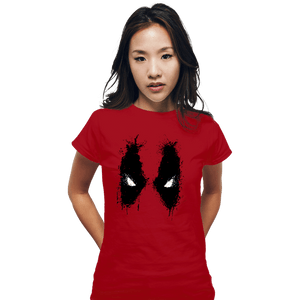 Shirts Fitted Shirts, Woman / Small / Red Splatter Merc