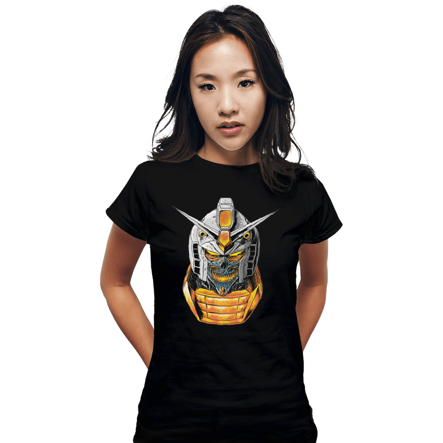 Shirts Fitted Shirts, Woman / Small / Black Skull Warrior