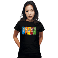 Load image into Gallery viewer, Daily_Deal_Shirts Fitted Shirts, Woman / Small / Black The Sailor Scouts
