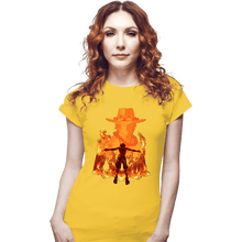 Load image into Gallery viewer, Daily_Deal_Shirts Fitted Shirts, Woman / Small / White Ace Shadow
