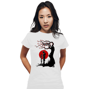 Shirts Fitted Shirts, Woman / Small / White Red Sun In Zanarkland