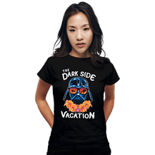 Load image into Gallery viewer, Daily_Deal_Shirts Fitted Shirts, Woman / Small / Black The Dark Side Of Vacation
