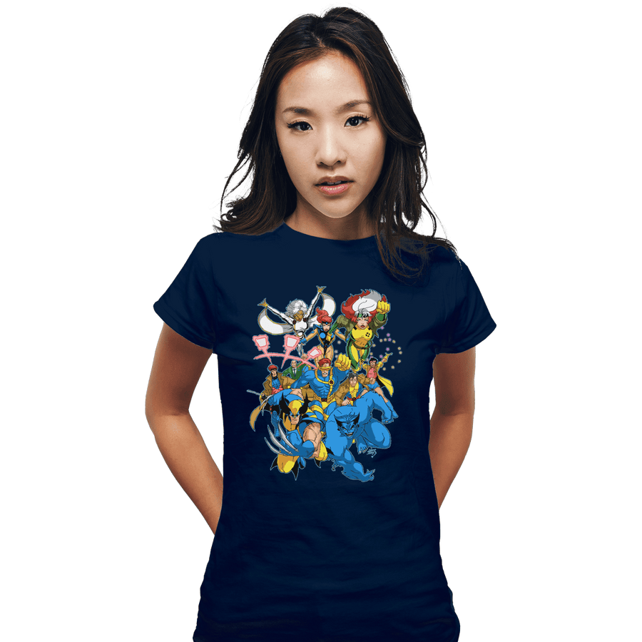 Shirts Fitted Shirts, Woman / Small / Navy 90s Mutants
