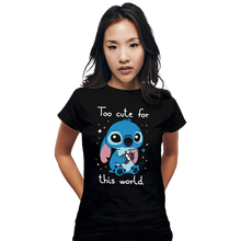 Load image into Gallery viewer, Secret_Shirts Fitted Shirts, Woman / Small / Black Too Cute
