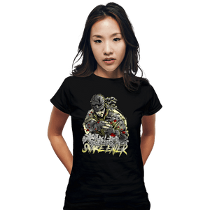 Daily_Deal_Shirts Fitted Shirts, Woman / Small / Black The Snake Eater