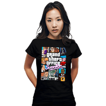 Load image into Gallery viewer, Shirts Fitted Shirts, Woman / Small / Black Grand Theft Office
