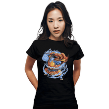 Load image into Gallery viewer, Daily_Deal_Shirts Fitted Shirts, Woman / Small / Black fishman Karate
