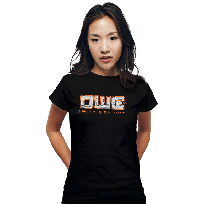 Daily_Deal_Shirts Fitted Shirts, Woman / Small / Black 1 Way Out