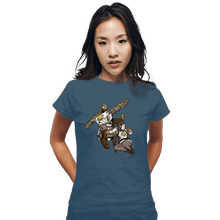 Load image into Gallery viewer, Secret_Shirts Fitted Shirts, Woman / Small / Indigo Blue The Dark King
