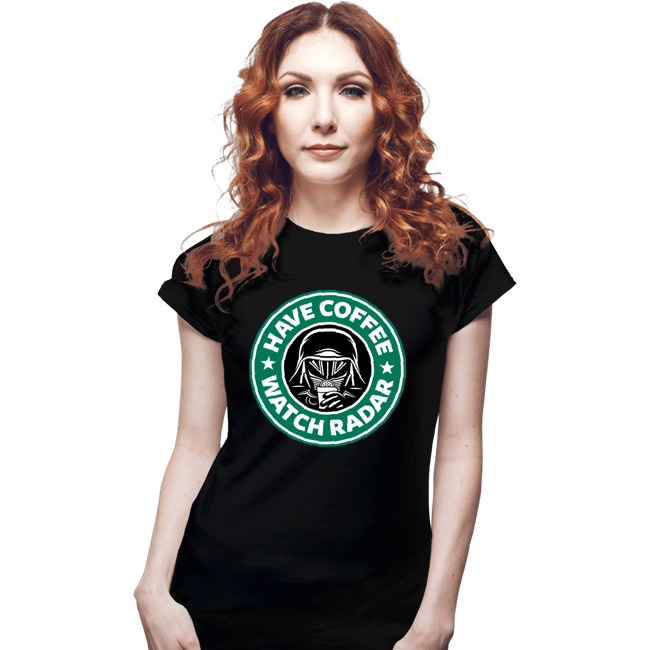 Secret_Shirts Fitted Shirts, Woman / Small / Black Have Coffee - Watch Radar