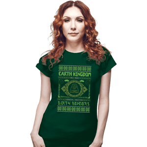 Shirts Fitted Shirts, Woman / Small / Irish Green Earth Kingdom Ugly Sweater