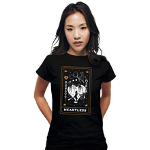 Load image into Gallery viewer, Secret_Shirts Fitted Shirts, Woman / Small / Black Heartless Tarot Card

