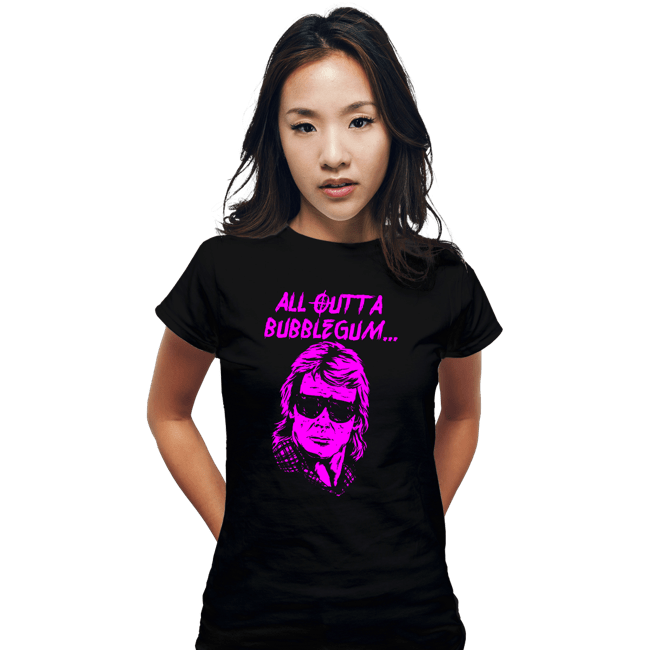 Shirts Fitted Shirts, Woman / Small / Black All Outta Bubblegum