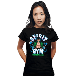 Daily_Deal_Shirts Fitted Shirts, Woman / Small / Black Spirit Gym