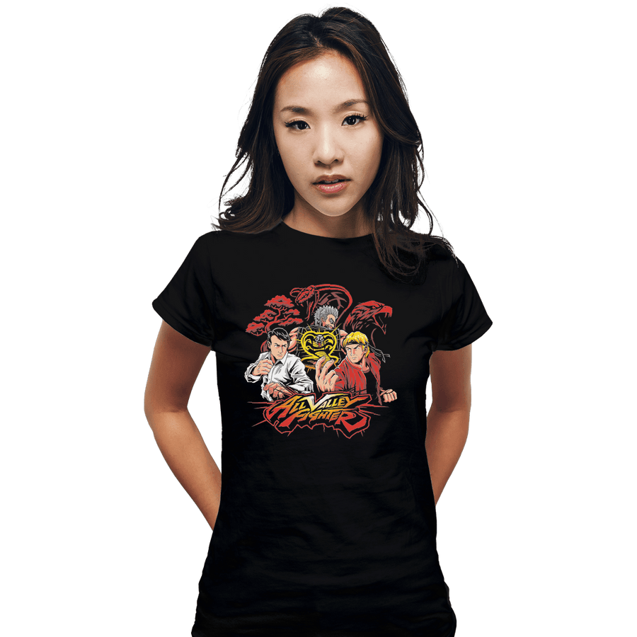 Shirts Fitted Shirts, Woman / Small / Black All Valley Fighter