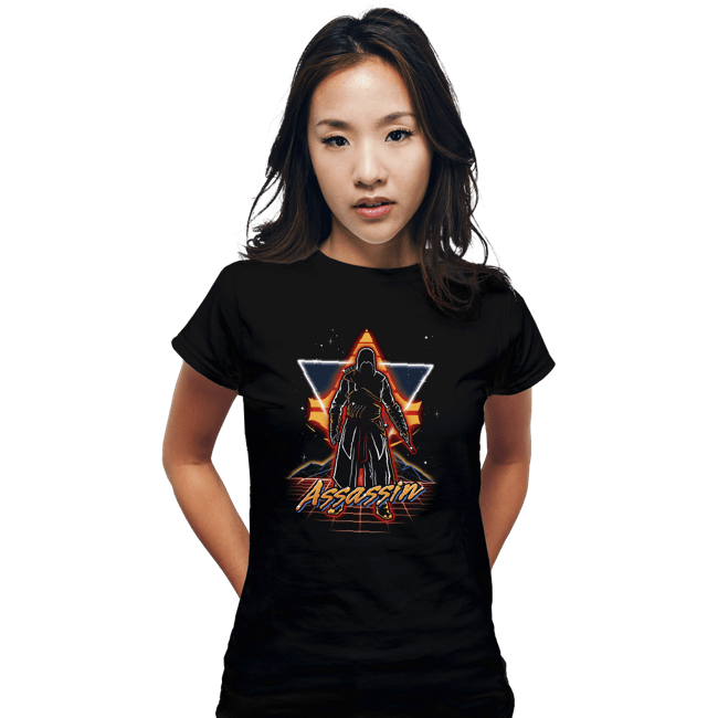 Shirts Fitted Shirts, Woman / Small / Black Retro Assassin