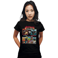 Load image into Gallery viewer, Daily_Deal_Shirts Fitted Shirts, Woman / Small / Black Nostalgia Legends

