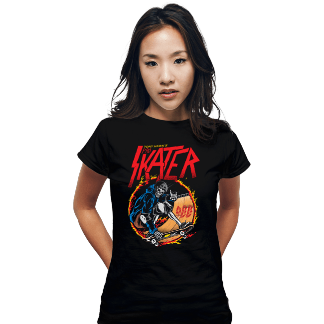 Daily_Deal_Shirts Fitted Shirts, Woman / Small / Black Pro Skater 900