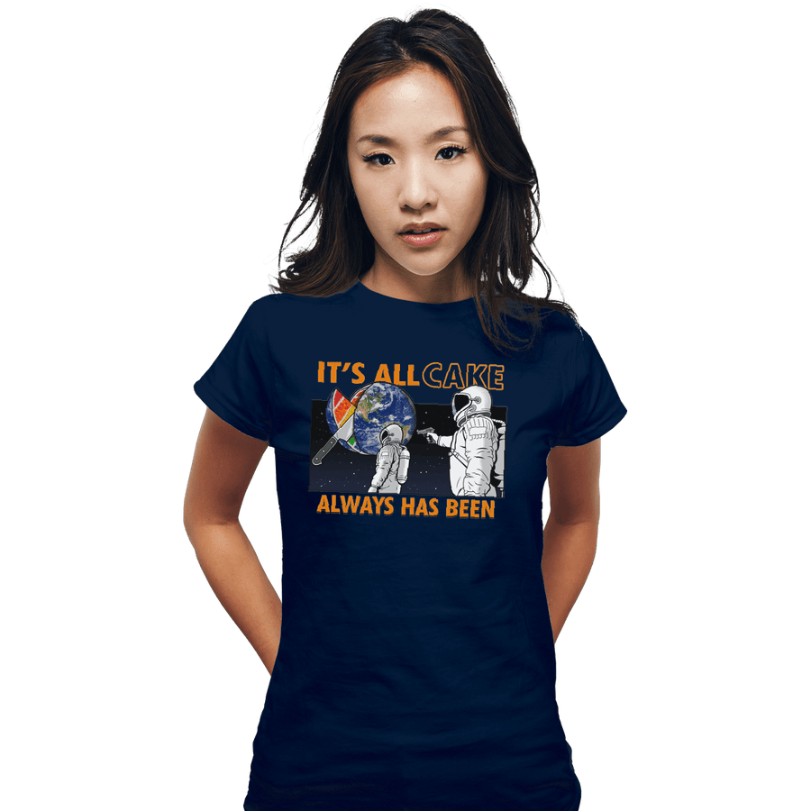Shirts Fitted Shirts, Woman / Small / Navy It's All Cake