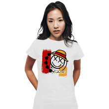 Load image into Gallery viewer, Daily_Deal_Shirts Fitted Shirts, Woman / Small / White Luffy 182
