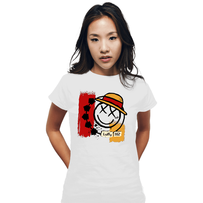 Daily_Deal_Shirts Fitted Shirts, Woman / Small / White Luffy 182