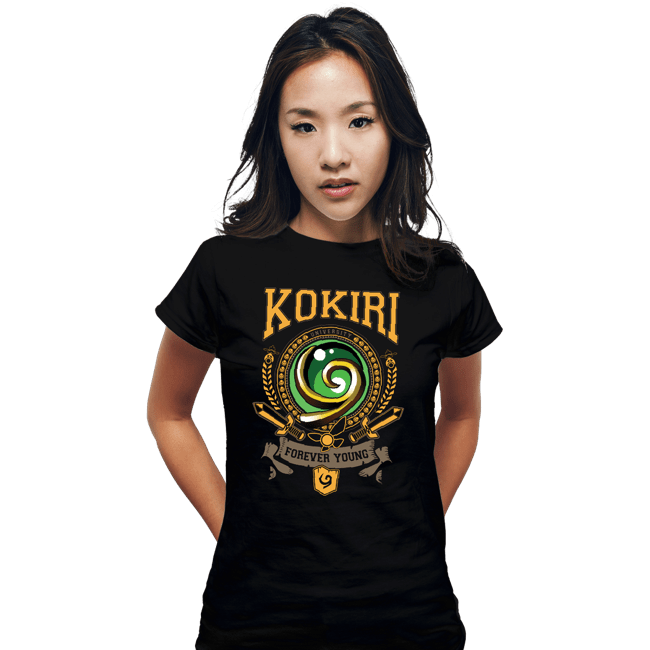 Secret_Shirts Fitted Shirts, Woman / Small / Black Forever Young